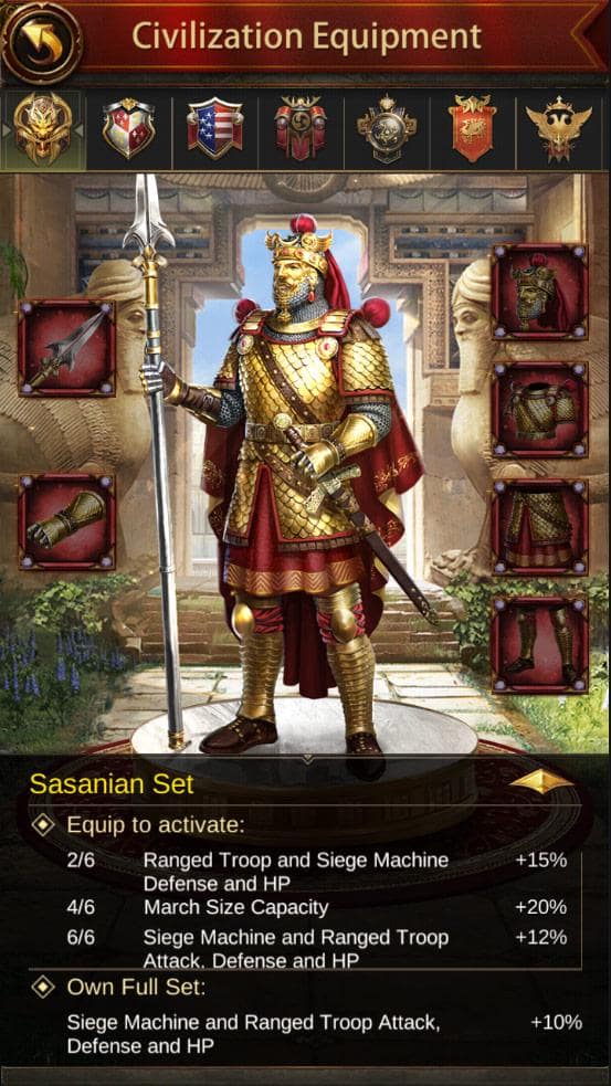 Civilization Equipment - Sasanian Set
