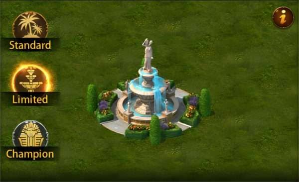 Ideal Land Fountain in Evony