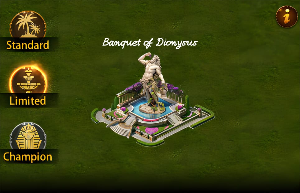 Evony Ideal Land building Banquet of Dionysus